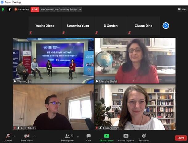 联合国互联网治理论坛 共话网络游戏与儿童权利